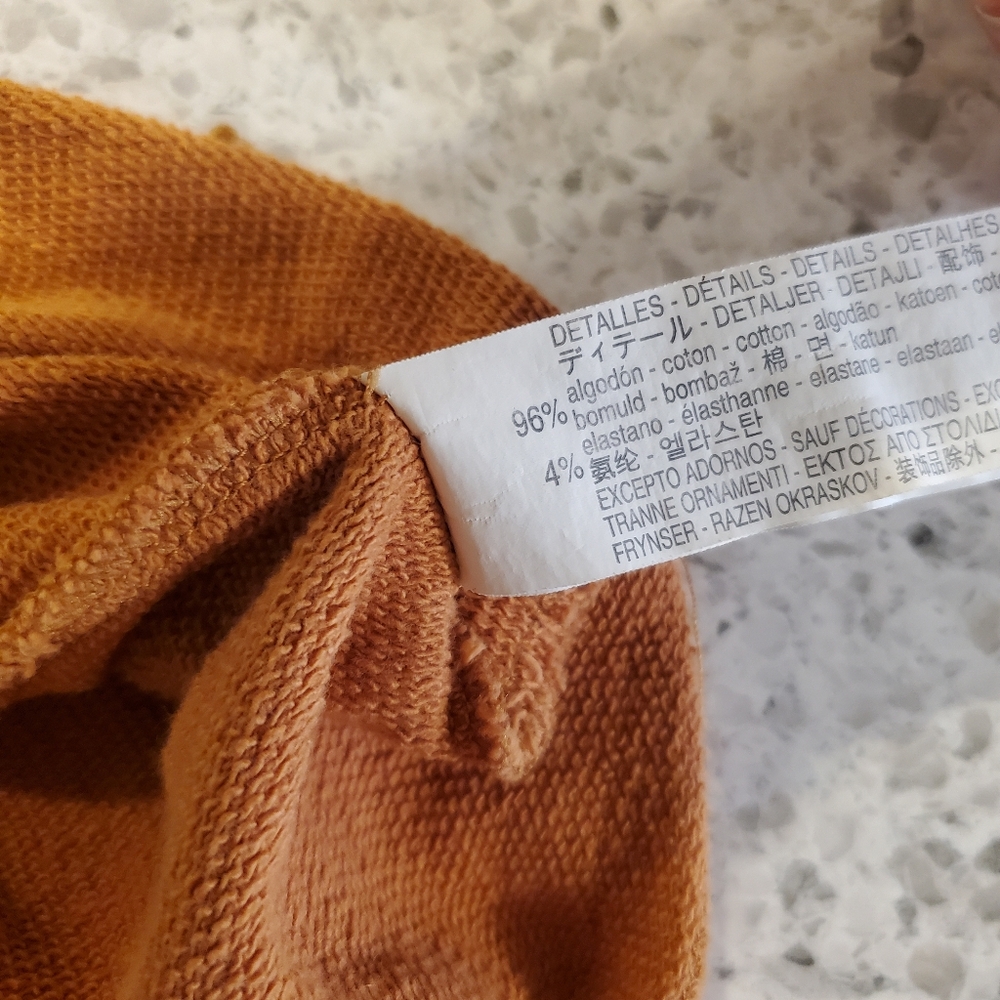 Zara Medium Sweater Trafaluc Striped Oversized Top Sunset Western Orange Aztec - Picture 11 of 16